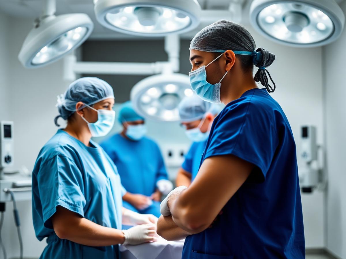 Zorgprofessionals in de operatiekamer